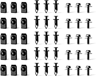 UTSAUTO 45PCS Engine Splash Shield Guard Undertray Cover Screws Bolt Nut Clip Kit Bumper Fender Liner Push Retainer Fastener Rivet Clips