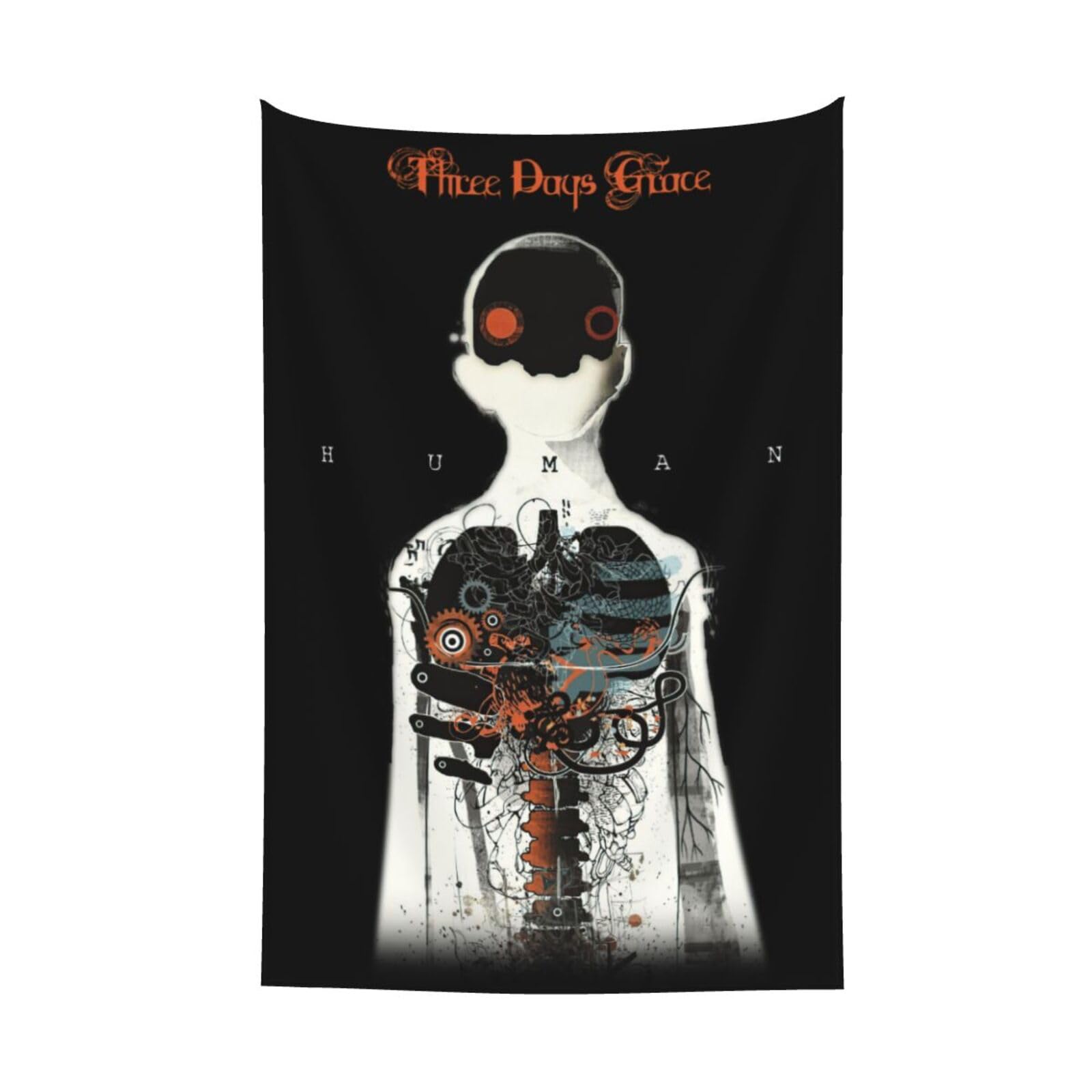 Uoajzxoi Three Rock Days Band Grace Tapestry Wall Art Poster Tapestries for Bedroom Wall Hanging Beautiful Wall Decor Home Decoration Sofa Covers Backdrop Room Decor for Office 60 x 40 Inch