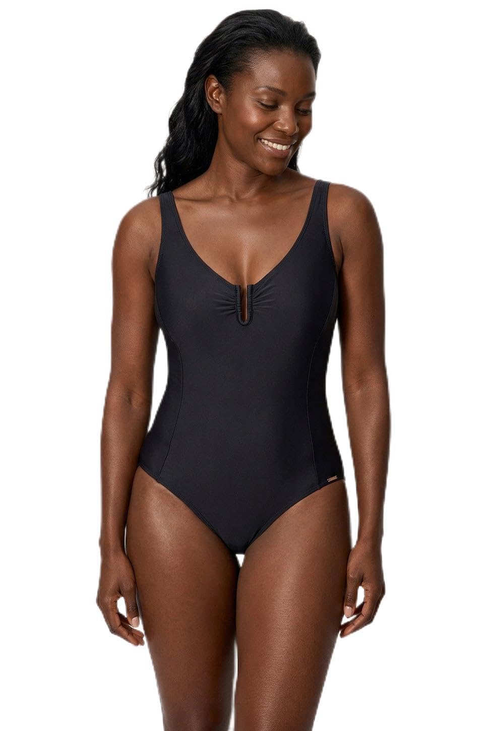 YSABEL MORA Bañador Reductor Copa C. Parte Superior Sin Aro y Sin Relleno. Tirantes Regulables. Colección Beach.