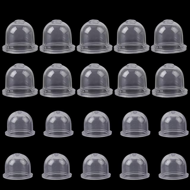 Rybtd 20PCS Universal Petrol Primer Bulb,Petrol Capsule Primer Bulb (19mm / 22mm) Carburetor Primer Bulb Pump Universal Carburetor Oil Cup for Picking Machine Lawn Mower Trimmer Blower Cutter Hedge