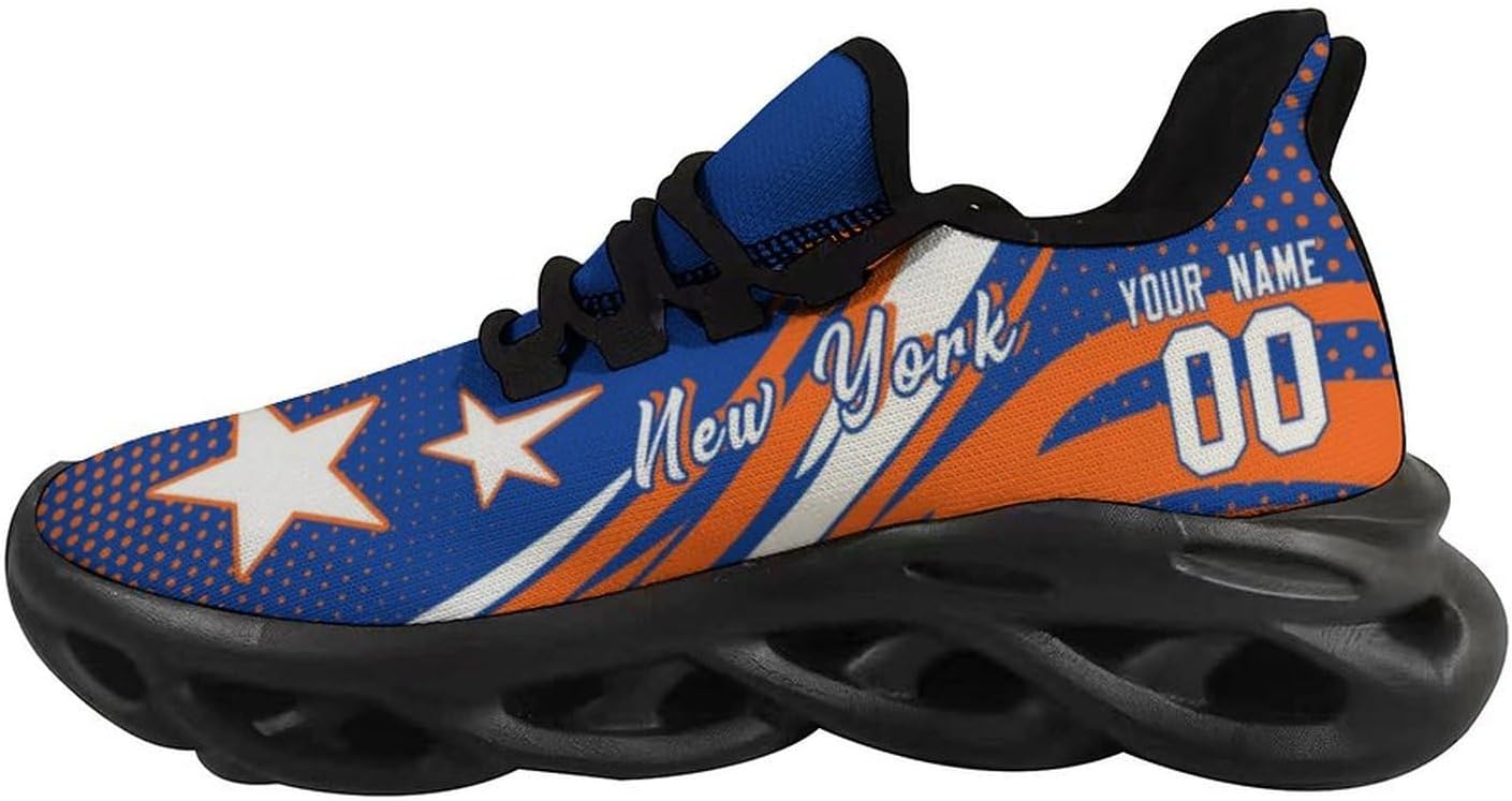 Custom City Basketball Flex Sneakers Personalized Name Number Athletic Shoes Fans Gifts Breathable Casual Shoes for Men Women