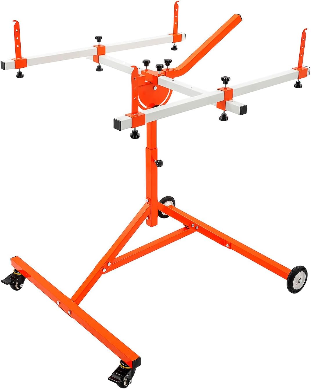 Automotive Paint Stand, Multifunction Painting Rotisserie Stand with 4 Wheels, 180° Rotatable Steel Paint Stand for Car Hoods, Fenders, Bumpers