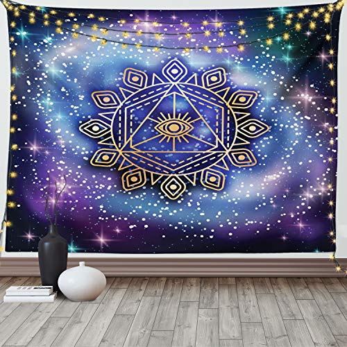 Ambesonne Geometry Tapestry, Celestial and Terrestrial Harmony of Cosmos Mandala Form on Nebula Art, Fabric Wall Hanging Decor for Bedroom Living Room Dorm, 90 Ambesonne Geometry Tapestry, Celestial and Terrestrial Harmony of Cosmos Mandala Form on Nebula Art, Fabric Wall Hanging Decor for Bedroom Living Room Dorm, 90