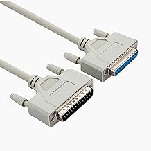 DB25 Male to DB25 Female 25 Pin Parallel Printer Cable 1.4 Meters, White