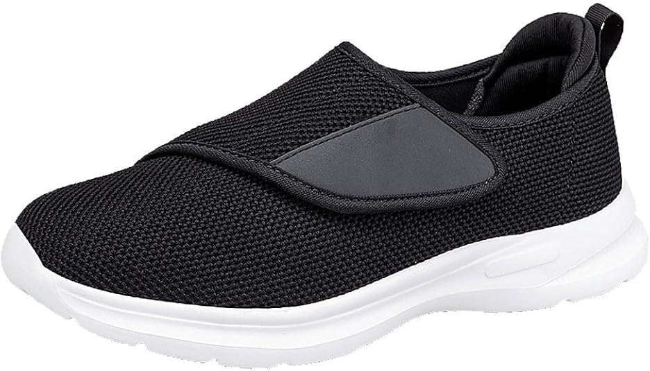 Zapatillas Diabéticos para Mujer Hombre Cómodas Ligeras Ancho Antideslizantes Respirable Ajustable Ortopédico Zapatos para Caminar Pies Sensibles Hinchados