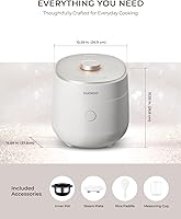 Vista 9 de CUCKOO Twin Pressure Rice Cooker 6-Cup Uncooked / 12-Cup Cooked with Induction Heating Technology, Silent Pressure System, Open Cooking Mode