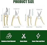 Pruning Shears, Garden Shears, 2 Pack Gardening Tools, Pruning Shears for Gardening, Pruning Snip, Garden Clippers,Hand Bypass Pruner for Florist, Yard and Orchard Plant