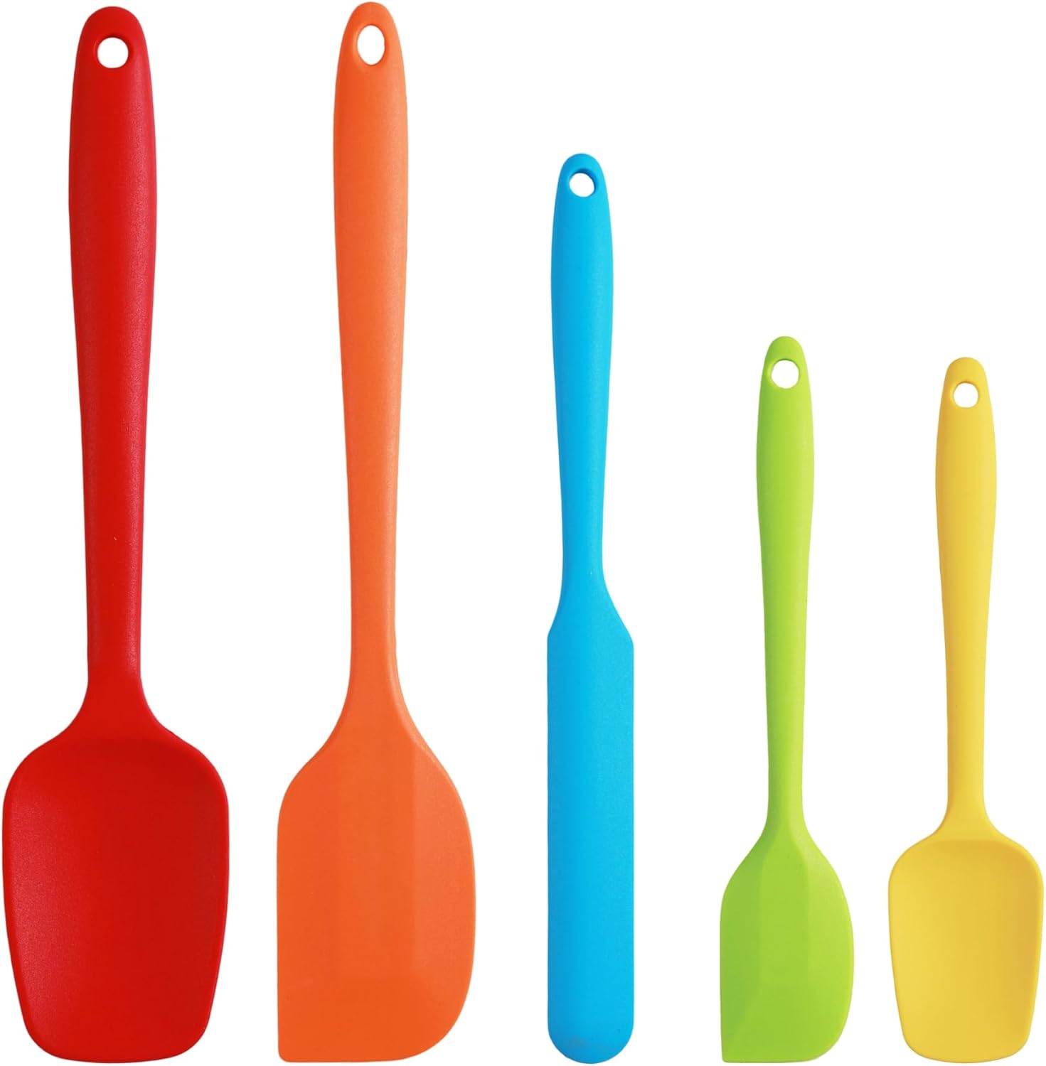 Silicone Spatula, 5 PCS High Heat Resistant NonStick Rubber Spatulas