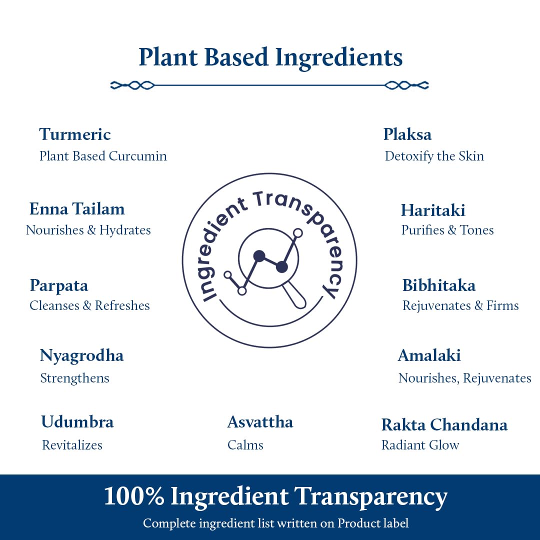 Blue Nectar Nalpamaradi Tailam Skin Radiance Oil with Turmeric | Plant Based Body Oil and Face Oil Infused with Turmeric, Amla and Manjistha (16 Herbs, 3.38 Fl Oz) - Image 6