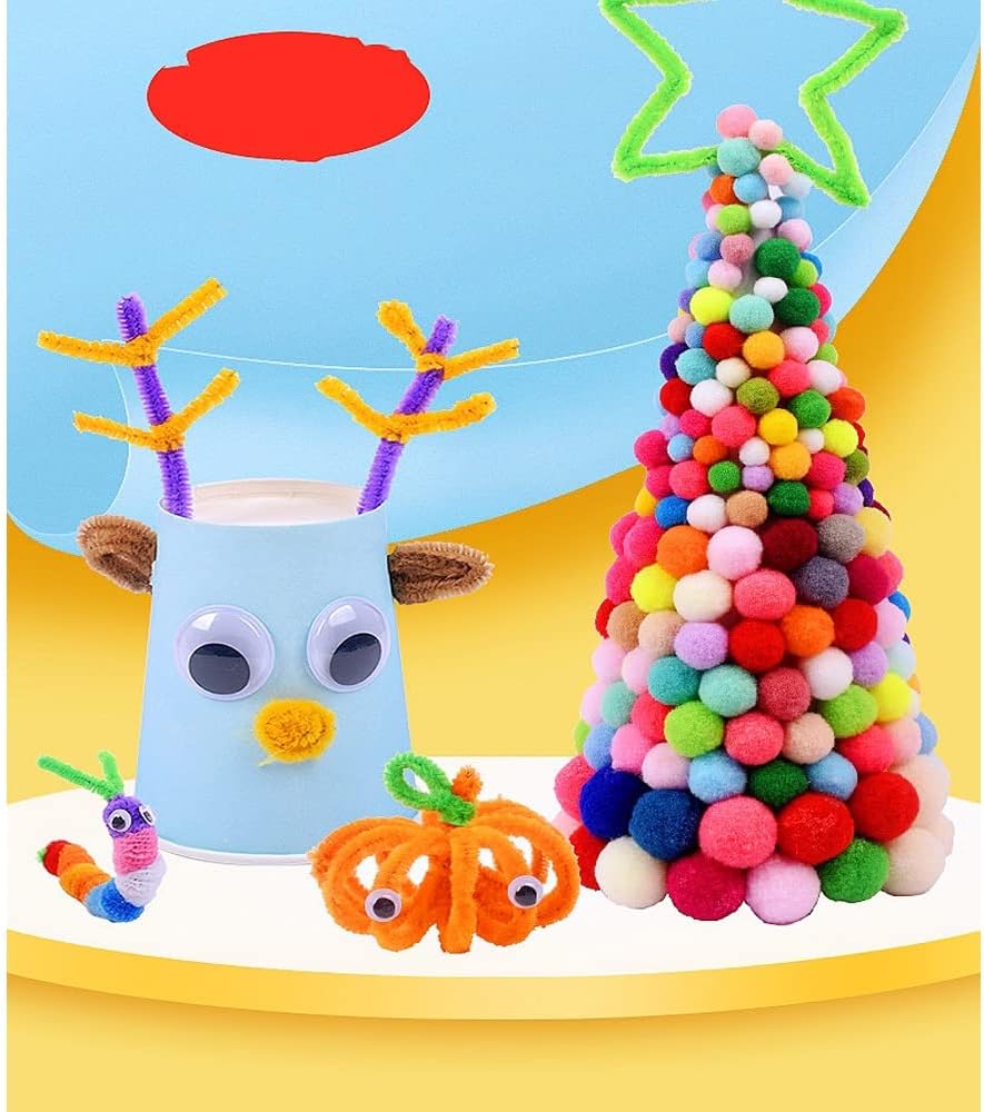 300pcs Black Googly Eyes Self Adhesive 6 Mixed Assorted Sizes, 6mm to 30mm Sticker Plastic Wiggle Googly Eyes for Crafts DIY Art Decorations 6 10 15 20 25 30mm