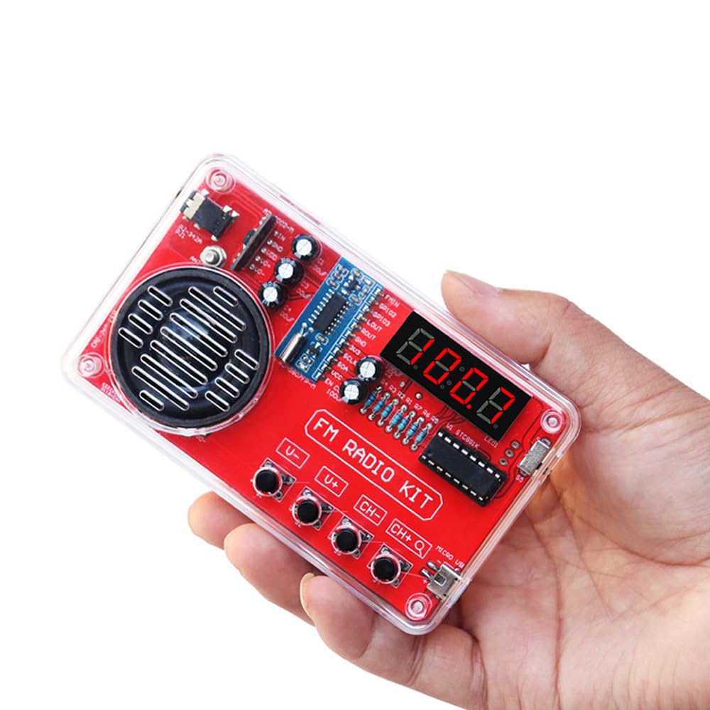 Kits de electrónica, Kits de Soldadura, Kits de Radio, Kits de Radio DIY con Pantalla Digital USB, aprende a soldar, Kits educativos y de práctica de Soldadura DIY