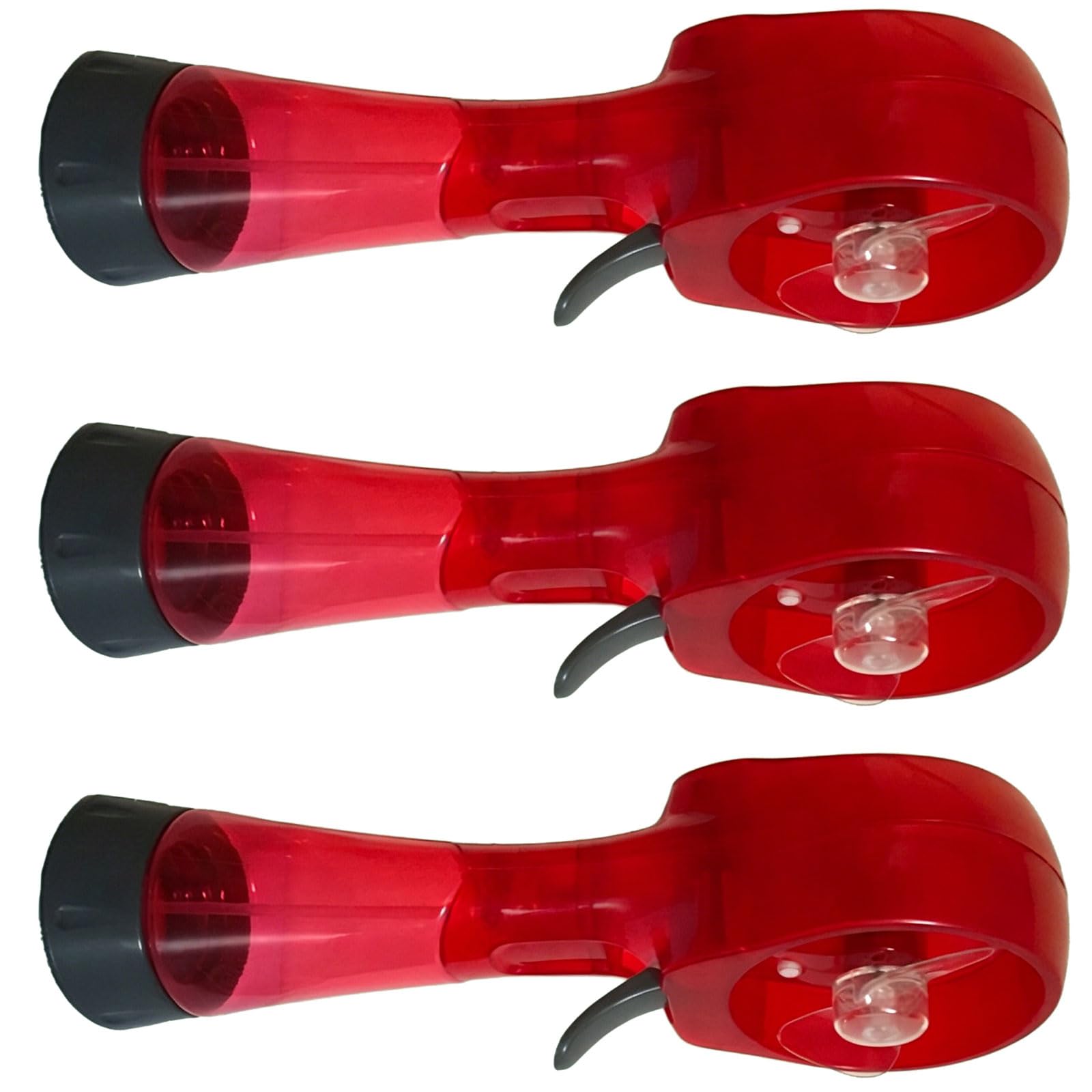 Uqezagpa 3Pcs Handheld Fan Set Battery Operated for Beach Camping and Travel Face Misting Fan