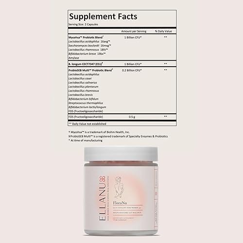 Miniatura 7 de FloraNu  Apoyo para la salud intestinal para mujeres mayores de 40 años  Apoya la comodidad digestiva, la salud inmune y la absorción de nutrientes