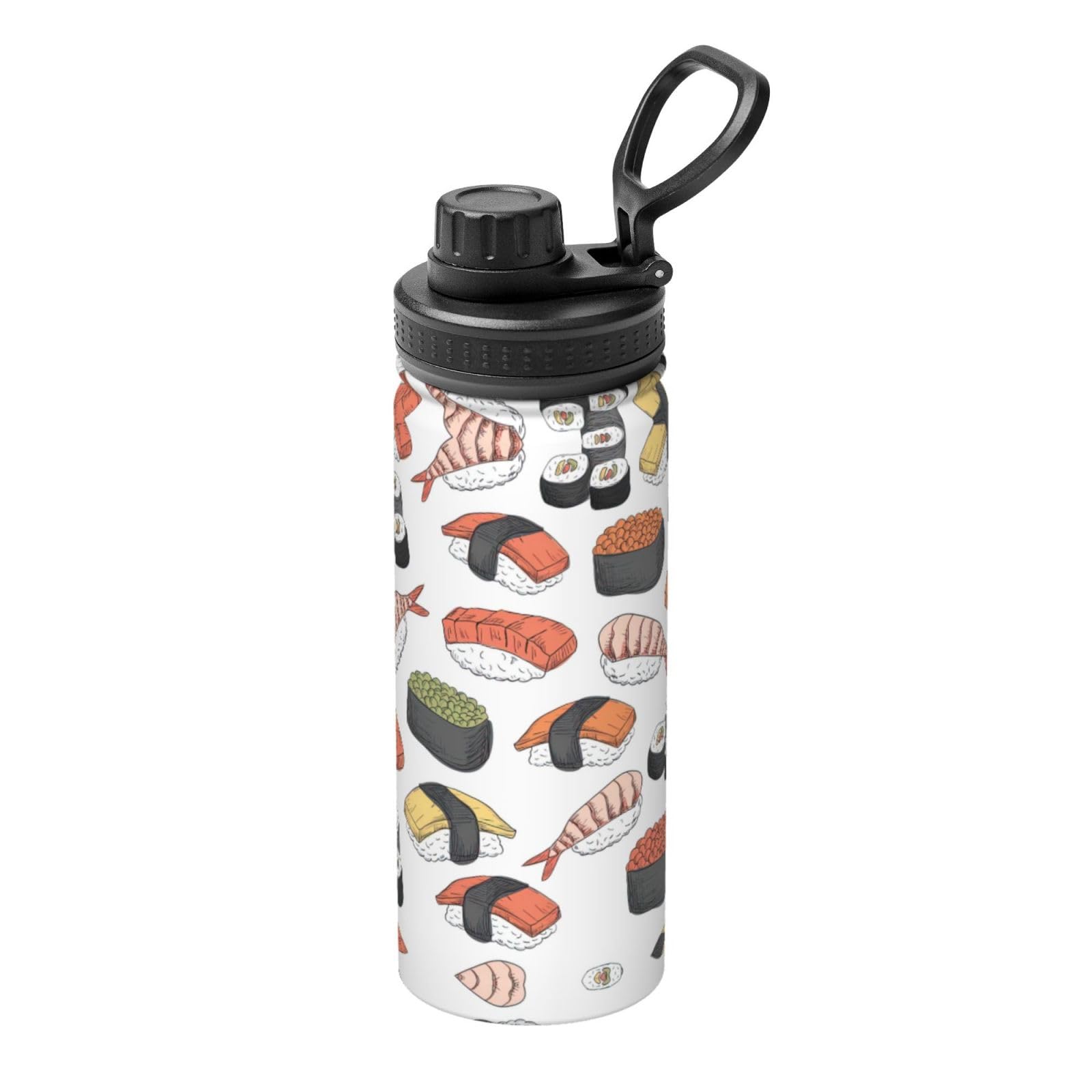 Kfjghhl Insulated Stainless Sushi Steel Water Bottle For Sport Gym Travel Leak Camping Hiking Hydration