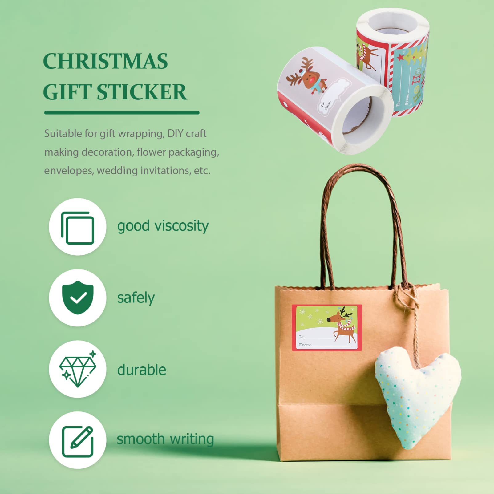 2 Set Etichette Adesive Natalizie Etichette Adesive Adesivi Per Di Natale Sigilli Adesivi Personalizzati Etichette Adesivi Grazie Adesivi Etichette Adesivi Etichette 2 * 2