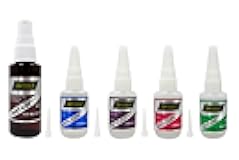 Bob Smith Industries 5点セット シアノアクリレートCA スーパー接着剤 厚くて中粘度と薄い粘度アクセラレーターとデボンダー細先アプリケーター 1-2オンスボトル
