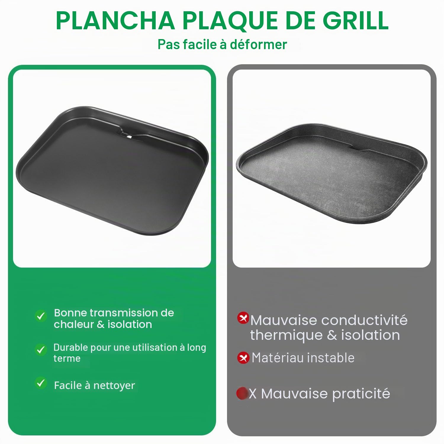 WELL GRILL XSKGRDPLTEU, CB350EU Plaque de cuisson plate et grille de cuisson pour Ninja Woodfire OG701EU, en acier inoxydable, accessoire pour barbecue électrique Ninja Wood Fire