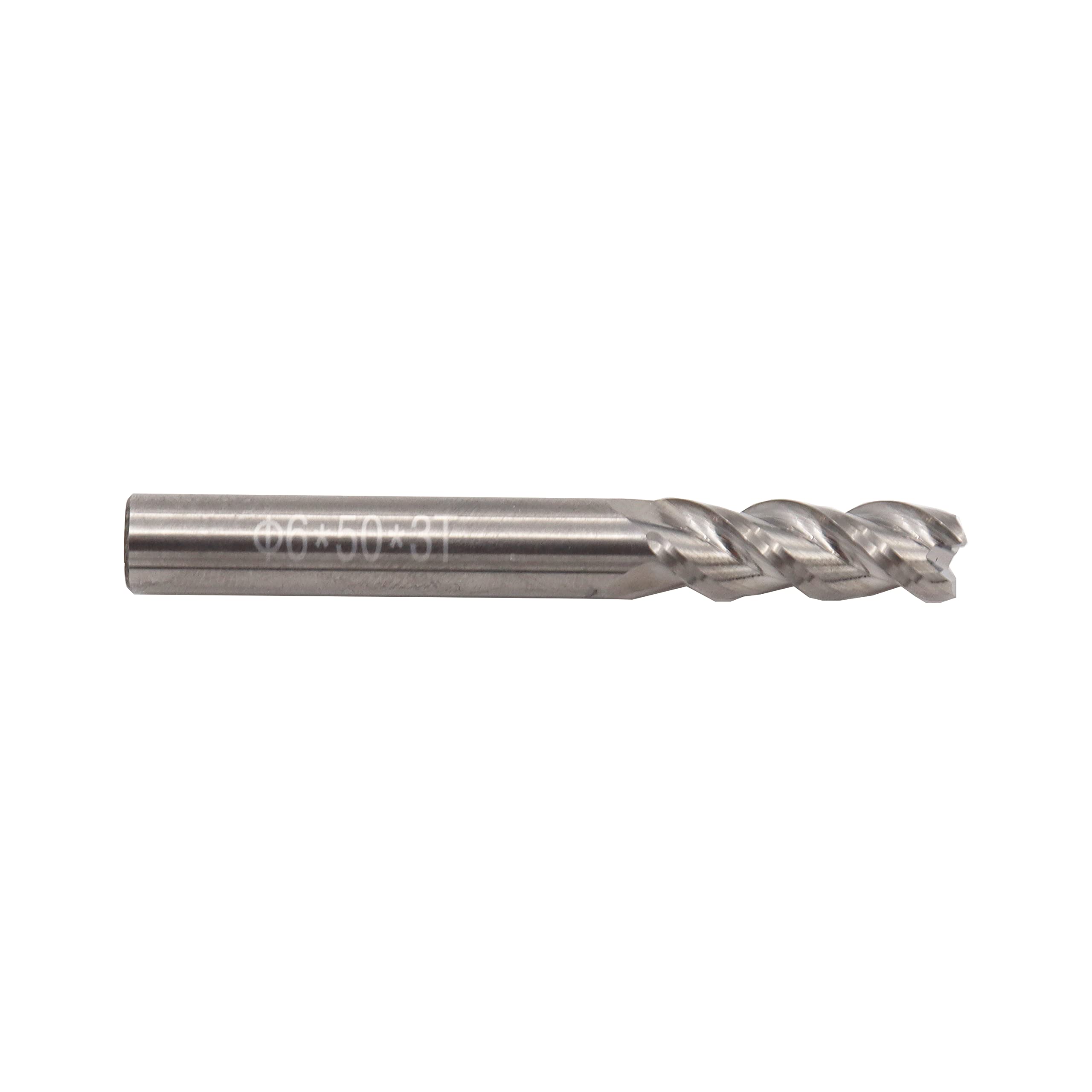 VHM Schaftfräser Ø 6mm mit 3 Schneiden - Hartmetall Schlichtfräser zur Aluminiumbearbeitung (6mm)