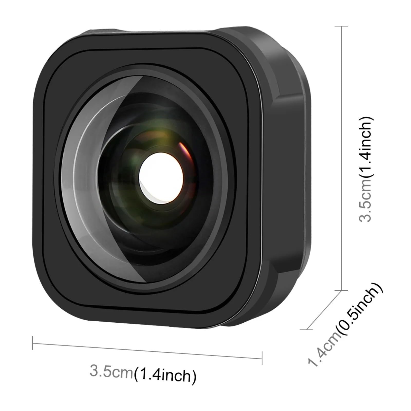 Compatible con GoPro Hero 12/11/9/Mini - MAX Lens Mod 155° Ultra Gran Angular con Estabilización,Accesorios
