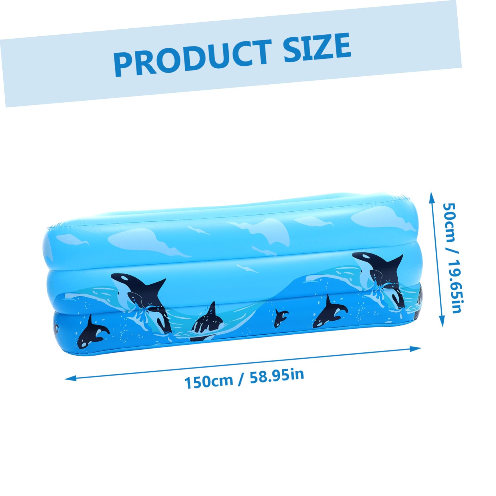 Piscina Hinchable para Niños de PVC Azul, Inflado Rápido