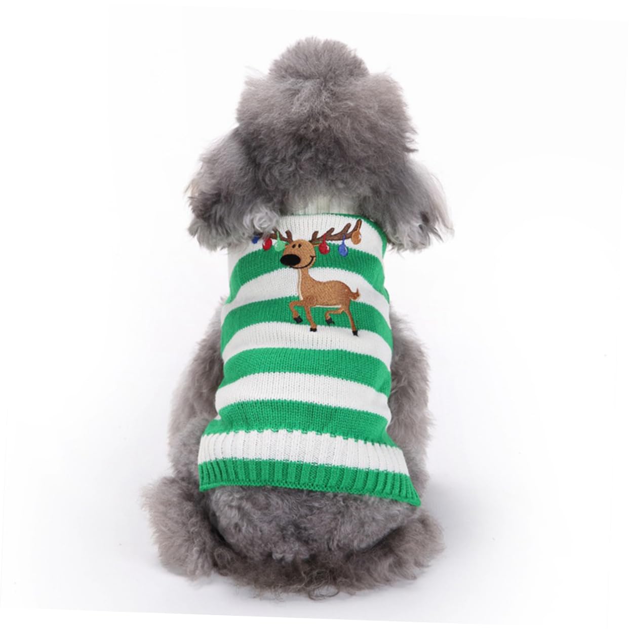 BESPORTBLE Pull Tricoté en Houx pour Chien 3 Pièces Élégant Tenue De Noël Vêtements Chauds pour Chien