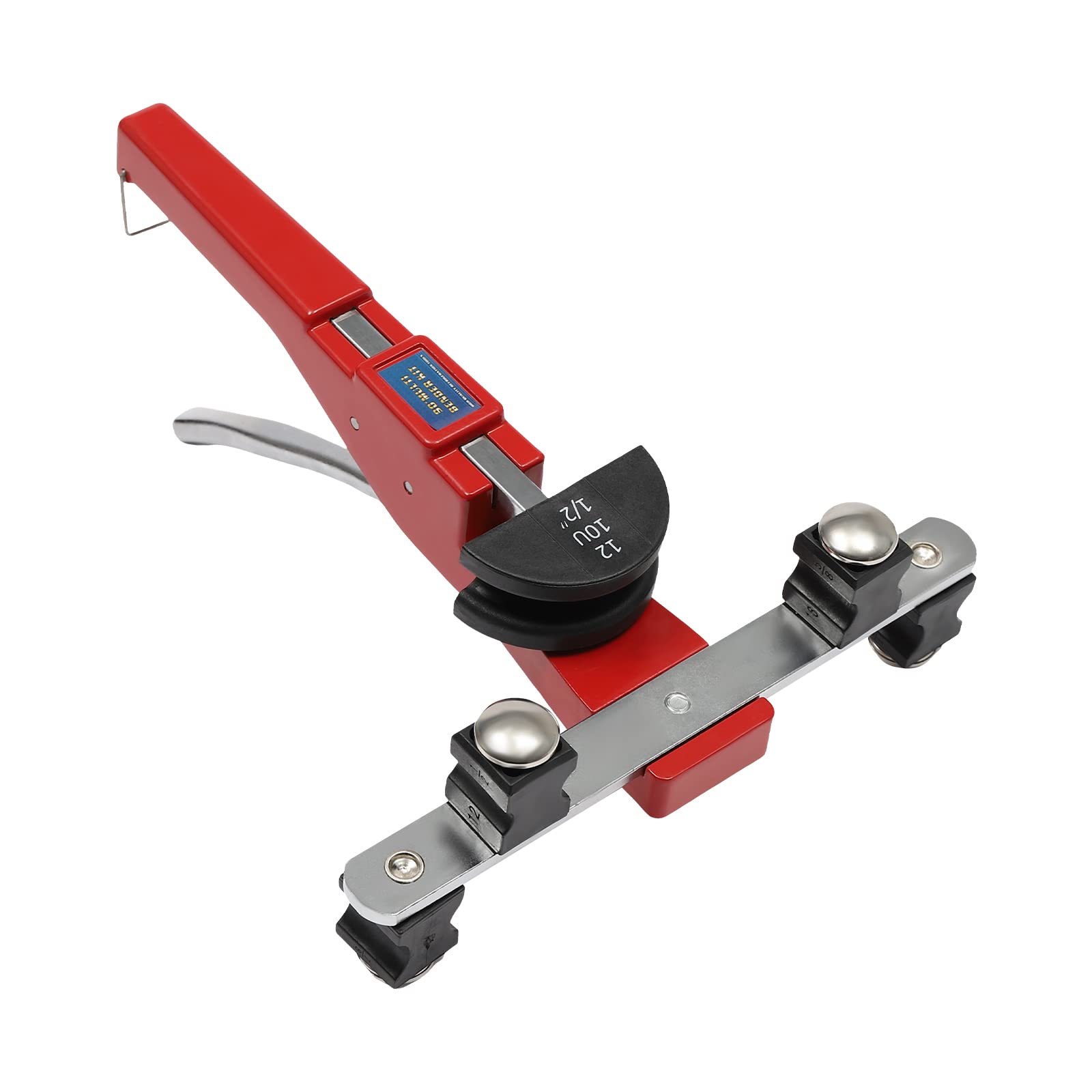 CT-999 Ø 6-22 mm ręczna giętarka do rur z przecinakiem do rur, giętarka miedziana 90° z 7 głowicami do gięcia rur miedzianych, rur aluminiowych, cienkościennych rur ze stali nierdzewnej, czerwona