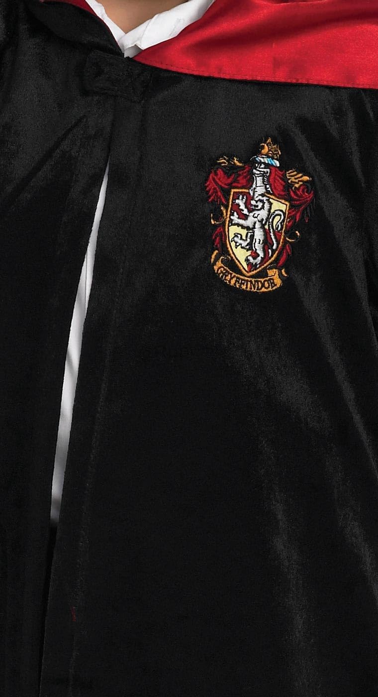 Rubies Costume Harry Potter Deluxe per Bambino e Bambina, Licenza Ufficial, Tunica con Cappuccio, Unisex, Gryffindor