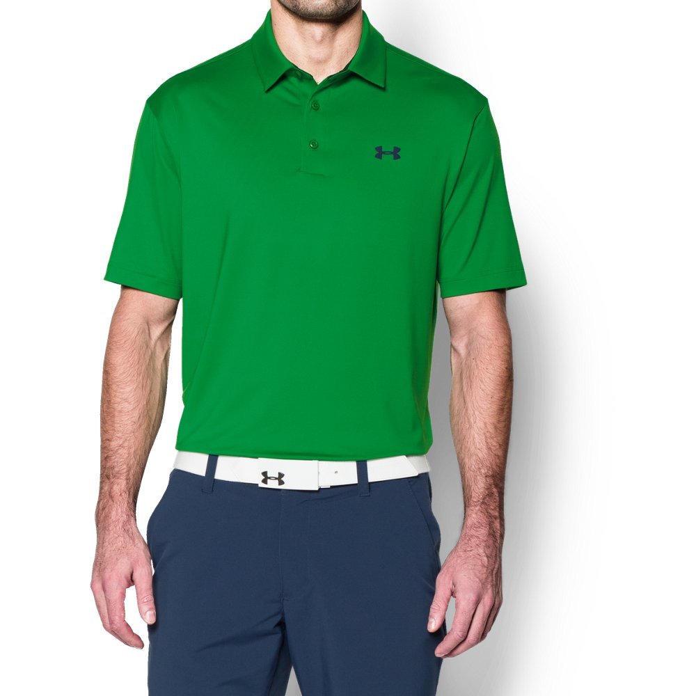 Under Armour Men's Play Off Heather Polo Shirt HeatGear Top 1351131 (Red Heather 608, Medium) — view 5