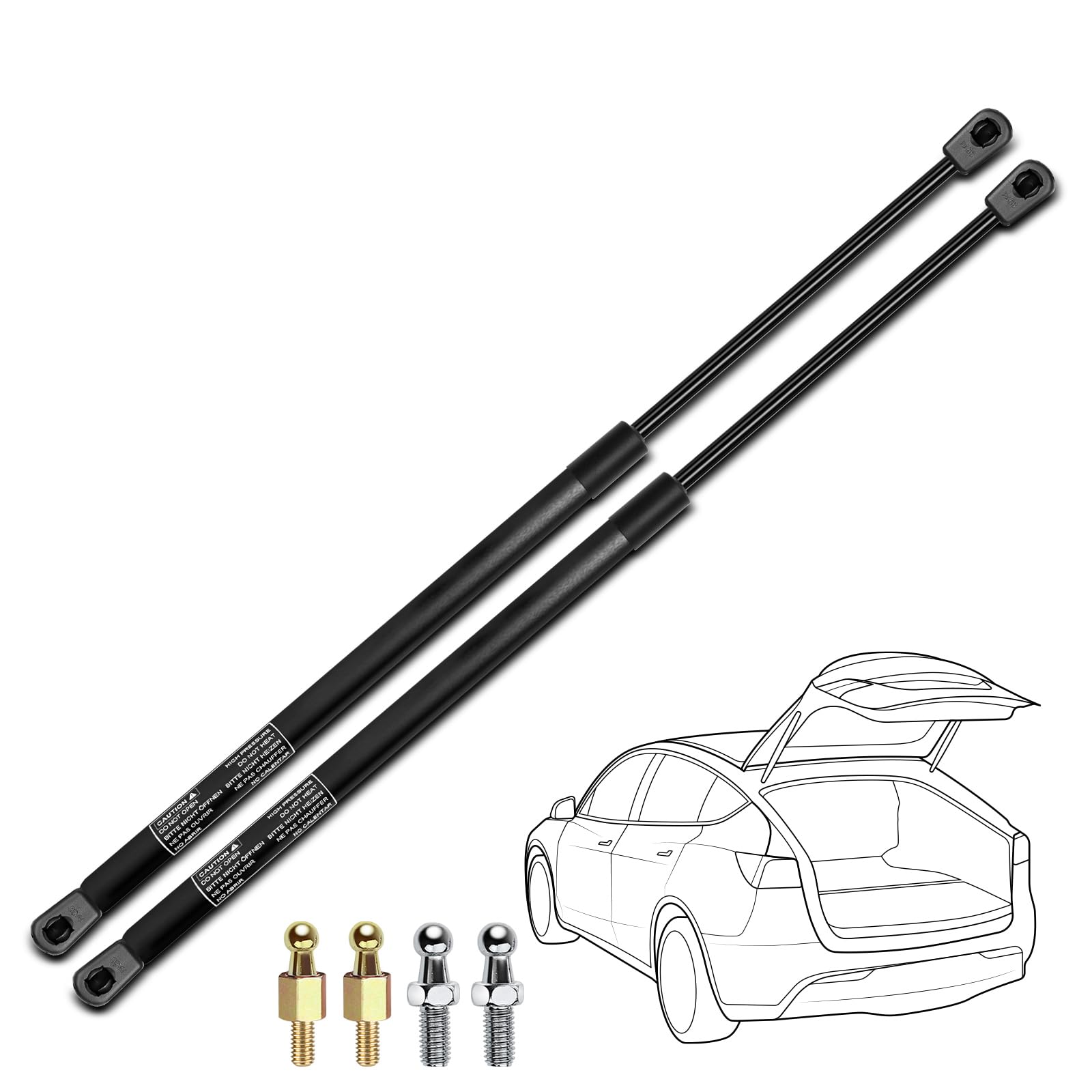 Amazon.com: YHTAUTO Rear Hatch Gas Struts Shocks Replacement for