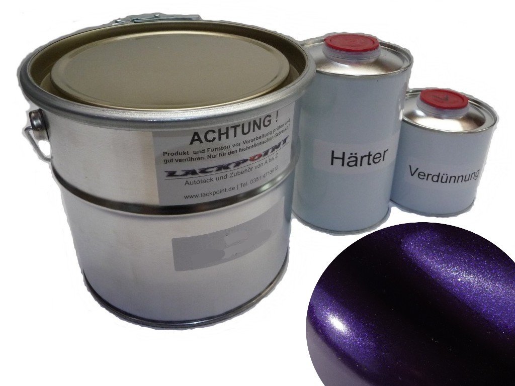 Lackpoint 1 Liter Set 2K Autolack Dream Violett Metallic kein Klarlack Trend