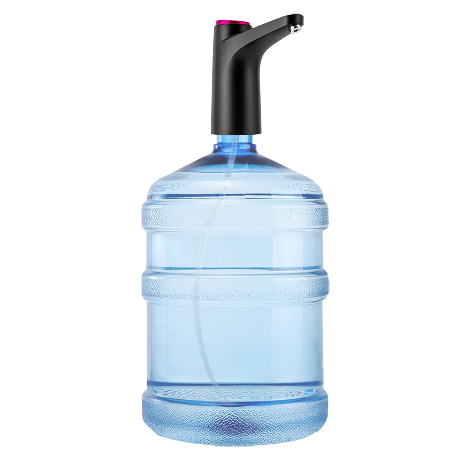 Pompe électrique distributeur d'eau pour bouteille d'eau | Distributeur d'eau pour la maison, le bureau, la cuisine, le camping, fonction de charge USB, compatible avec différents types de seaux (noir