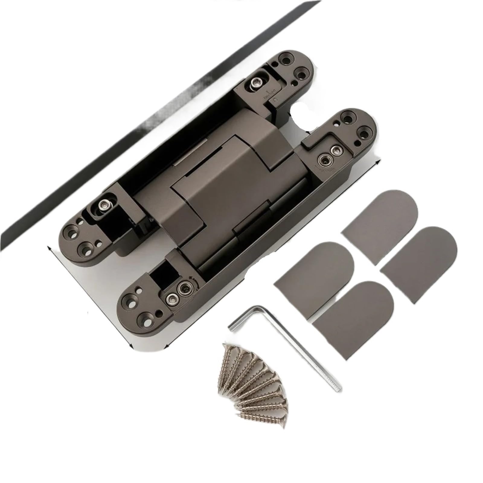 Adjustable Hinges Folding Invisible Hydraulic Hinge with Quiet Closing for Daily Furniture Door Assembly Fitting(Style-F)