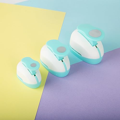 Miniatura 4 de LOVEINUSA Juego de 3 perforadores de papel para manualidades, para álbumes de recortes, festivales, tarjetas de felicitación, álbumes de bricolaje,