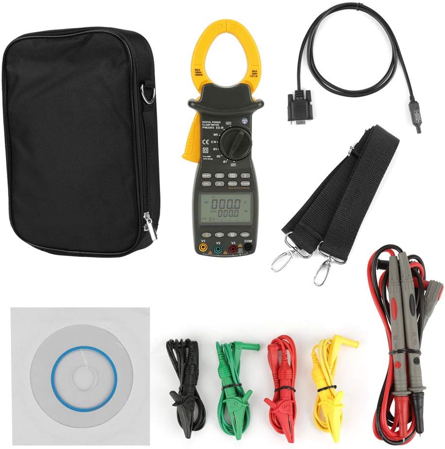 Professional MS2203 3-Phase Digital Multimeter Power Factor Clamp Meter for PEAKMETER