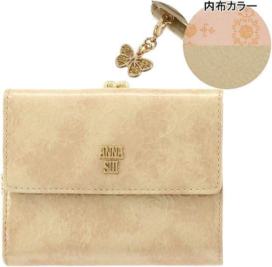Amazon | [ANNA SUI] [アナ スイ] 二つ折り財布 がま口 ローズハート