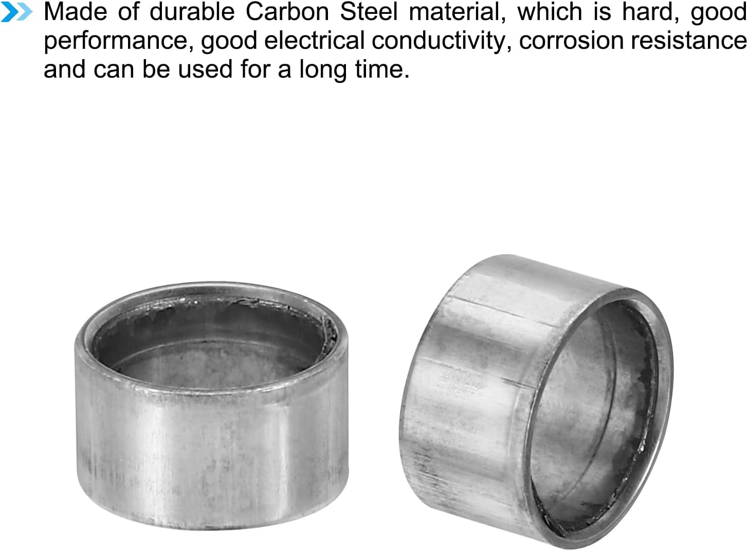 PATIKIL M8 Steel Spacers, 12 Pcs Metal Spacers Steel 8mm ID x 10mm OD x 6mm L Carbon Steel Spacer Screw Standoff Round for 5/16in or M8 Screw Bolts