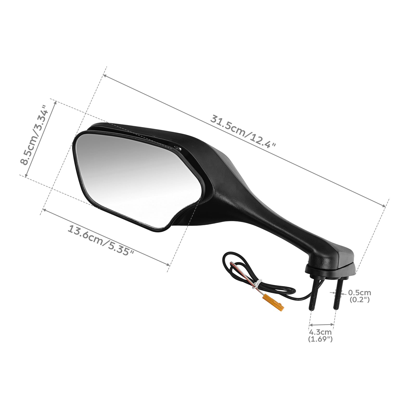 Amazon | HUILI-JPHOME バックミラー LED ウインカー付き ミラー