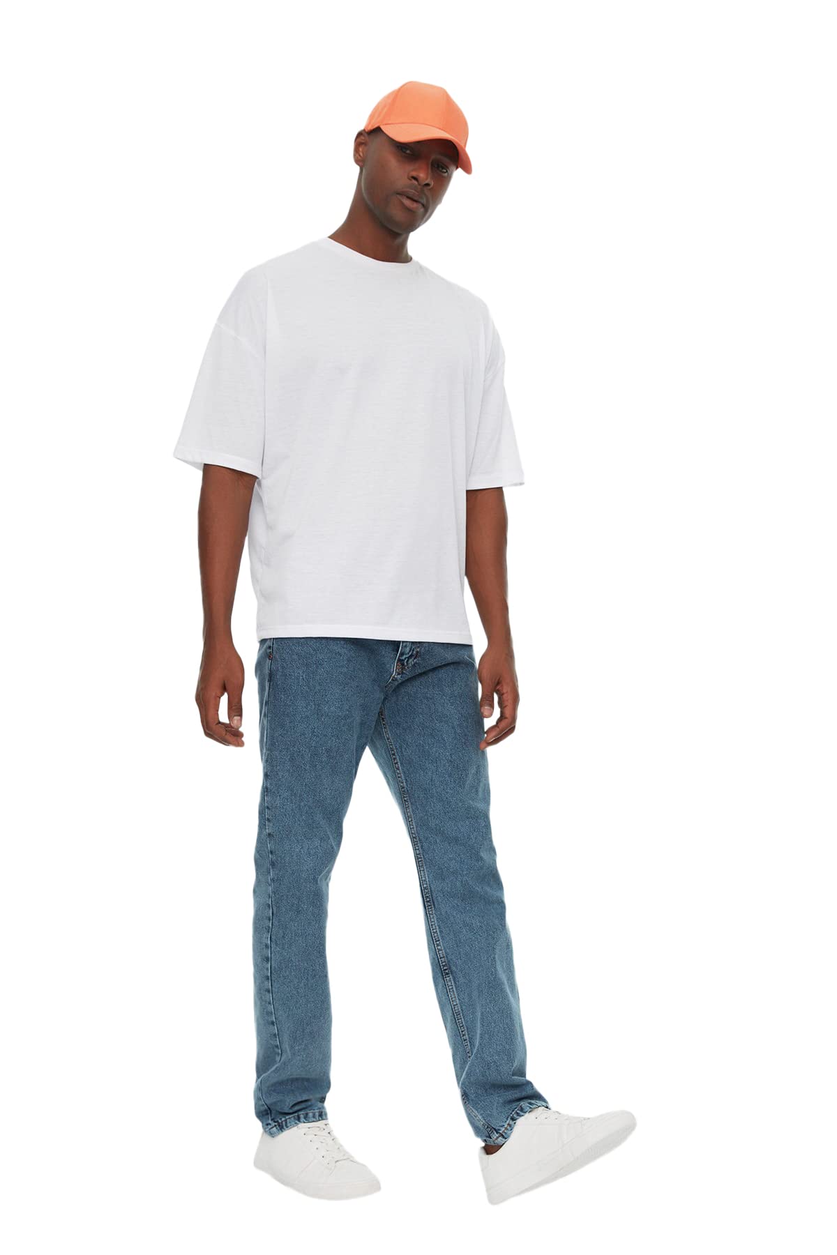Trendyol Man Normal Waist Regular Jeans, Blue, 30