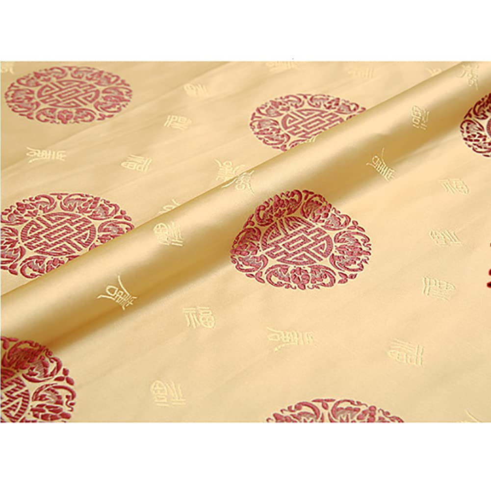 Goonsds K Brocade Fabric Jacquard For Dress Sewing Cheongsam And Imono Material 75Cmx50cm,