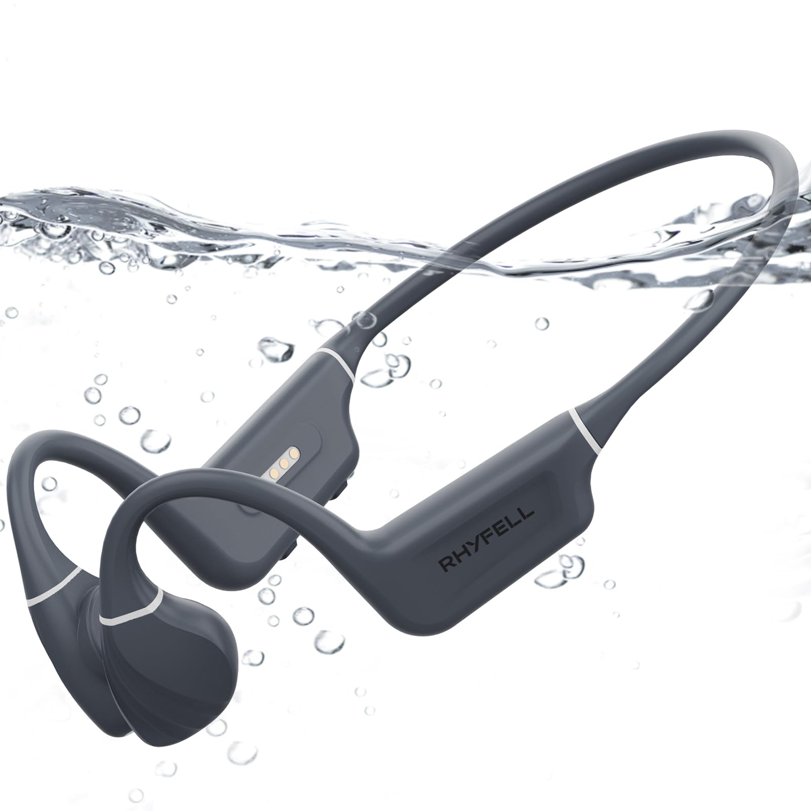 Bone Conduction Headphones Bundle with Swimming & Daily Use Options - 2 Items: IP68 Waterproof MP3 Headphones & Bluetooth Open-Ear Headphones