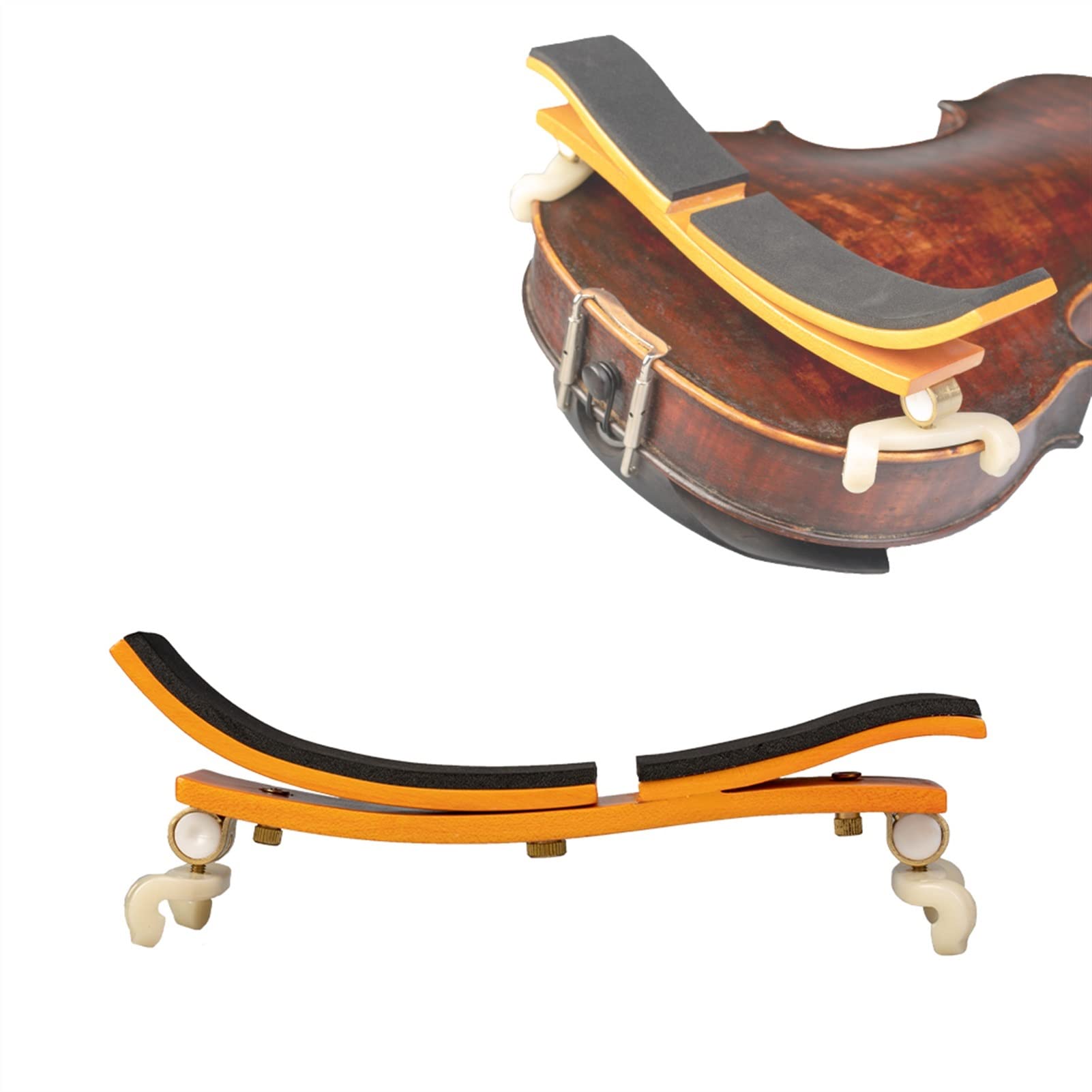 Descanso del Hombro De Violín Pies Ajustables Y Collapsibles Reposabrazos violín (Color : Split)