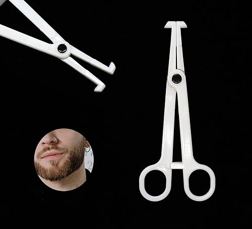 Abrazaderas de perforación, 8 pinzas desechables para piercing de ombligo, pinzas ranuradas para el ombligo, para tatuaje, adecuados para orejas,
