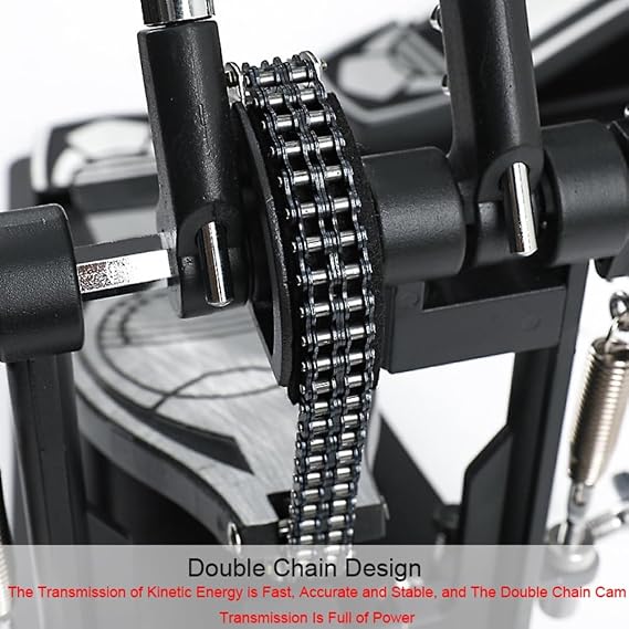 drum double pedal hammer, double chain double bass drum pedal, cam jazz drum bottom drum practice hammer instrument accessories