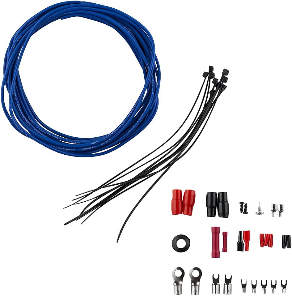 DS18 AK4 Complete 4 Gauge CCA Amplifier Installation Wiring Kit - Ampkit Helps Make Connections, Brings Power to Your Radio, Subwoofers, Speakers with Super Flex Wire - 1200W for 1 Amplifier