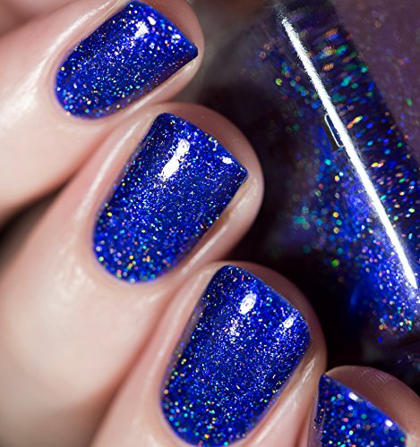 Image of ILNP Downpour - Bold Indigo Blue Holographic Nail Polish