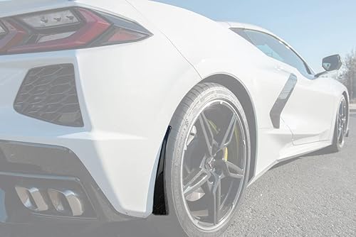 Reemplazo para todos los modelos Chevrolet Corvette C8 2020 | GM Factory XL Estilo extendido de carbono pintado con flash metálico de carbono