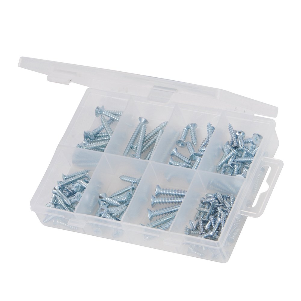 Fixman 105510 Self-Tapping Screws Pack 160pce, Silver