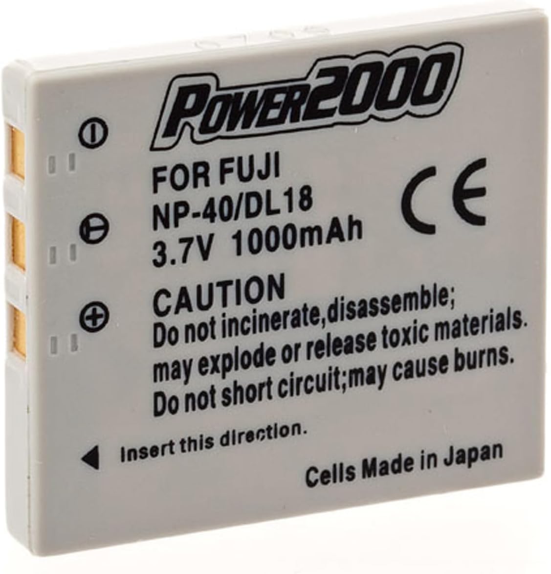 Power 2000 NP-40N 3.7V 1000mAh Rechargeable Lithium-Ion Battery for Fujifilm FinePix Digital Cameras