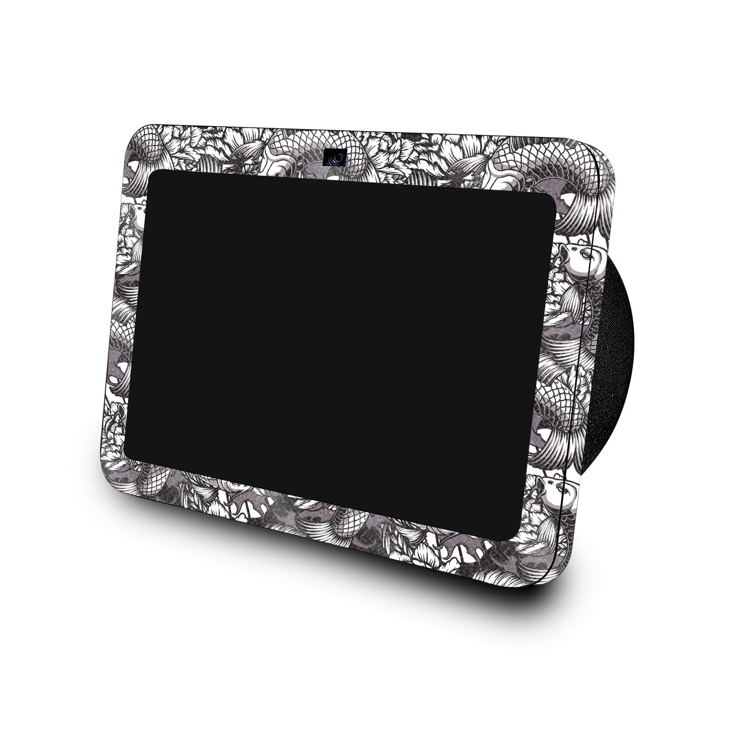 Glossy Glitter Skin Compatible with Amazon Echo Show 8 (3rd Gen, 2023) - Angry Koi - Premium 3M Vinyl Protective Wrap Decal Cover - Easy to Apply, Crafted in The USA by MightySkins