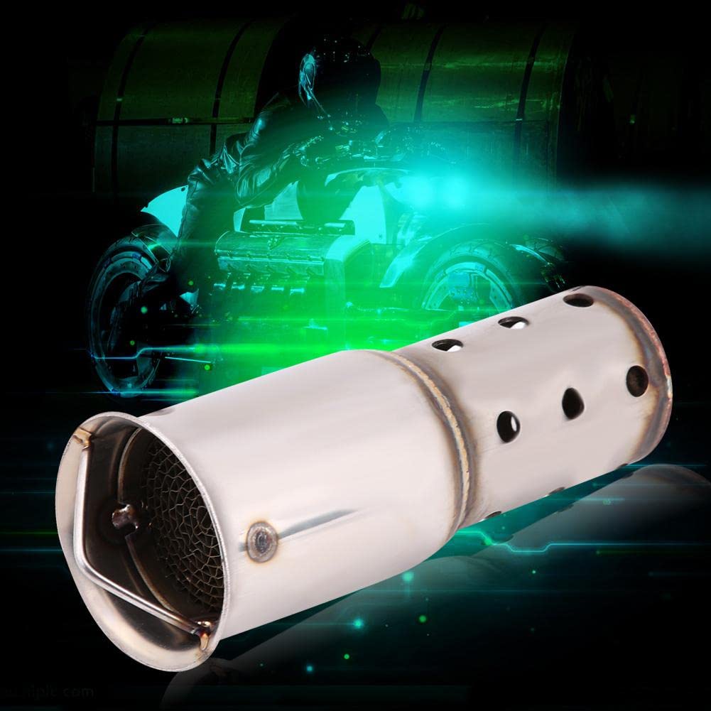 Broco DB Killer Scarico Moto, Inserto Silenziatore Riduttore Rumore 51mm Acciaio Inox Universale Rimovibile per Scarichi